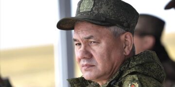 Russia’s defence minister visits troops involved in Ukraine operation