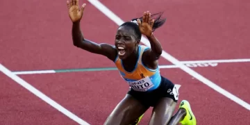 Jeruto claims steeplechase Gold Feng Bin wins Women’s Discus