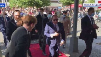 Sisi arrives at residence in Berlin ahead of participation in Petersburg Climate Dialogue