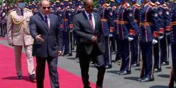 Somali president accorded red-carpet reception at Ittihadiya Palace
