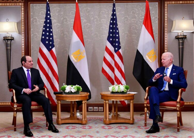 President Sisi meets his US counterpart on sidelines of Jeddah summit 1 - Egyptian Gazette