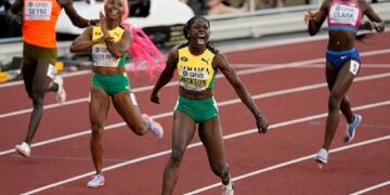 Jackson celebrates 200 win at worlds after Tokyo heartache