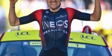 Pidcock wins Alpe d’Huez stage