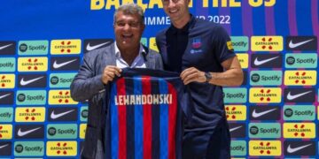 Lewandowski says ‘hungry’ for success at Barca unveiling 1 - Egyptian Gazette Lewandowski says ‘hungry’ for success at Barca unveiling