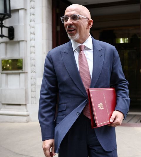 British Chancellor of the Exchequer and Conservative leadership candidate Nadhim Zahawi leaves a television studio in London, Britain, July 13, 2022.