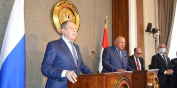 Update - FMs of Egypt, Russia stress deep relations 1 - Egyptian Gazette Update – FMs of Egypt, Russia stress deep relations