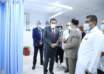 Acting health min. visits Sadat Central Hospital