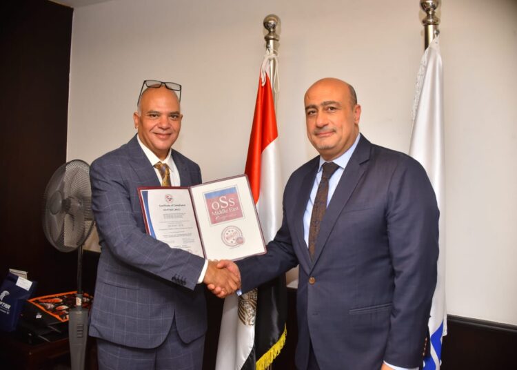 EgyptAir Cargo obtained ISO certificate in quality, safety, environment and occupational health in record time within only three months through the application of an integrated system through which it was able to obtain these certificates in half the customary period, as these certificates are granted to companies that are committed to implementing International standards in all its activities