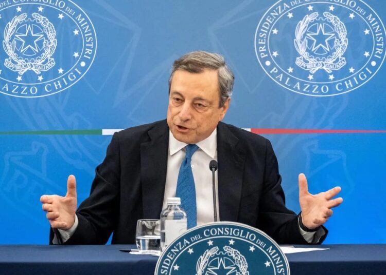 Italian Premier Draghi's resignation is rebuffed - for now 1 - Egyptian Gazette Mario Draghi