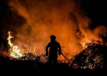 Wildfires blaze across sweltering southwest Europe