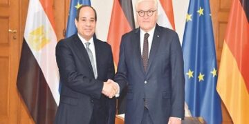 Sisi, German counterpart start official sessions of talks in Berlin