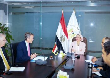Fouad confers with USAID representatives on set of environmental files