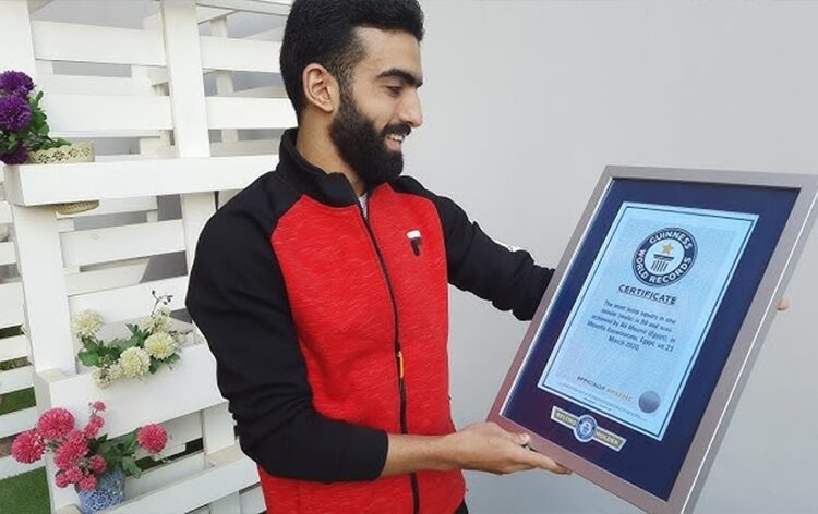 Sports minister greets Ali Mounier over Genius record breaking 1 - Egyptian Gazette