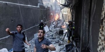 Israel launches wave of strikes in Gaza killing senior Palestinian commander and girl, 5