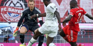 Sane equaliser helps Bayern draw with Gladbach