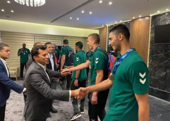 Sports Min. receives Handball team upon arrival from Rwanda