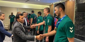 Sports Min. receives Handball team upon arrival from Rwanda