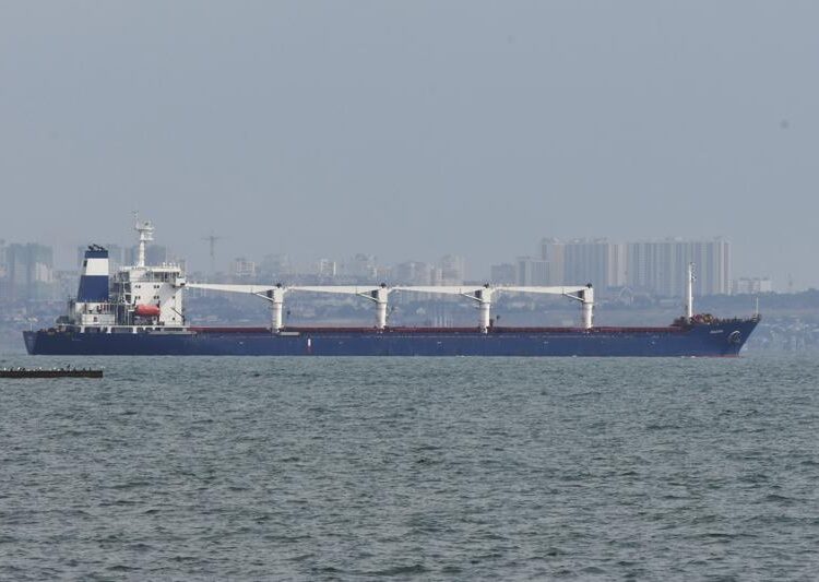 First ship loaded with Ukrainian grain leaves Odesa port 1 - Egyptian Gazette