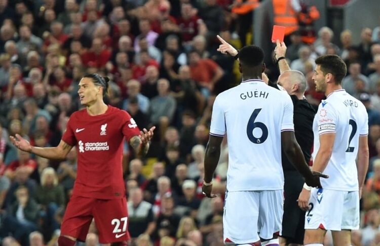 Nunez sees red as Liverpool held to home draw by Palace 1 - Egyptian Gazette