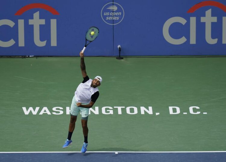 Kyrgios survives 6 match points, beats Tiafoe at Citi Open 1 - Egyptian Gazette