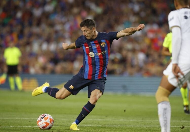 Lewandowski scores first Barcelona goal 1 - Egyptian Gazette