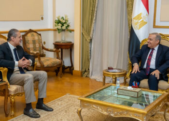 Military production min., Egyptian amb. to Sudan confer on boosting co-operation between Egypt, Sudan