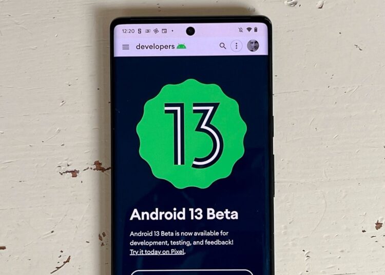 Android 13 was unveiled by Google in spring 2022.