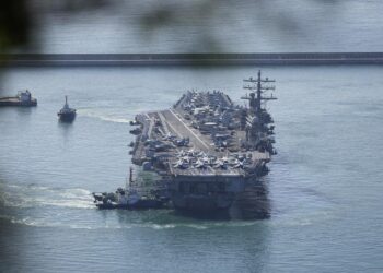US aircraft carrier arrives in S.Korea for joint drills