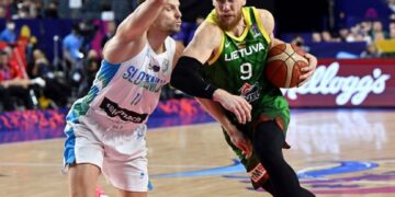 Slovenia opens EuroBasket defense with victory