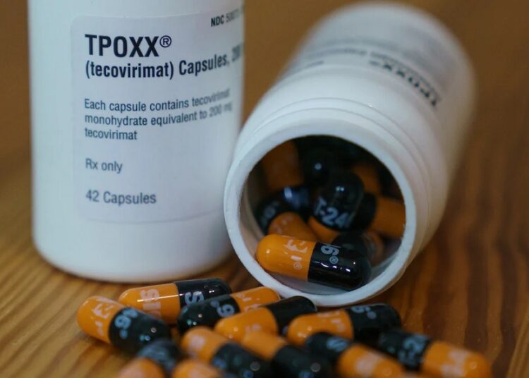This undated image provided by Siga Technologies shows the drug TPOXX. The drug may be effective at treating monkeypox.