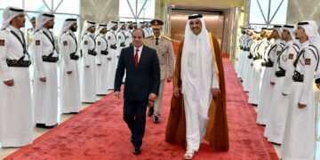 Sisi in Qatar to boost bilateral ties 1 - Egyptian Gazette Sisi in Qatar to boost bilateral ties