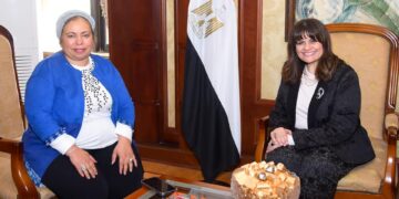 Emigration minister meets Egyptian community head in Northern Ireland 1 - Egyptian Gazette Emigration minister meets Egyptian community head in Northern Ireland