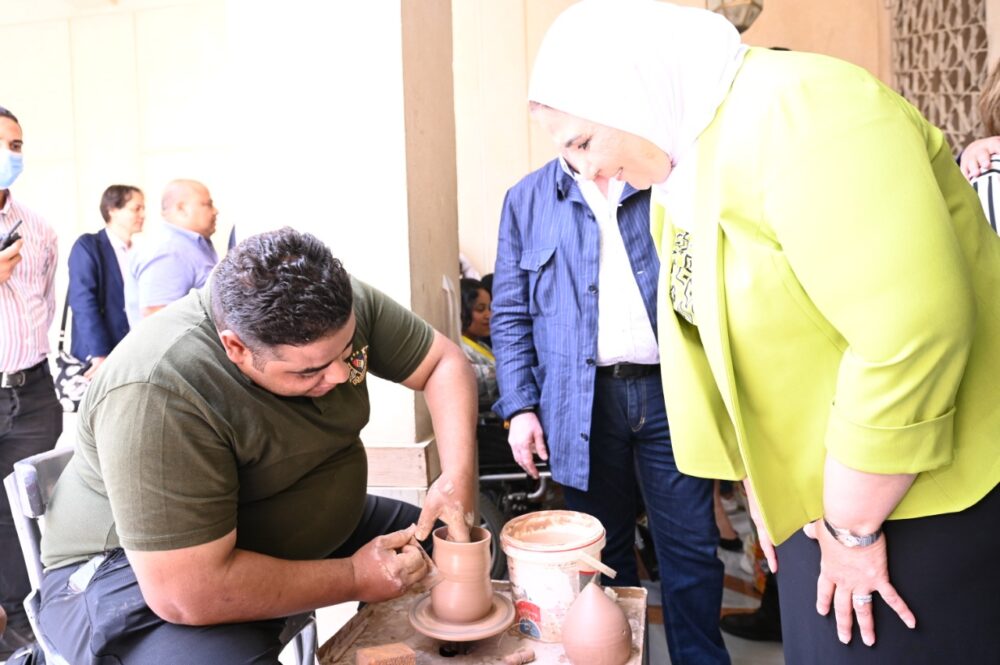 People with special needs display artwork 3 - Egyptian Gazette