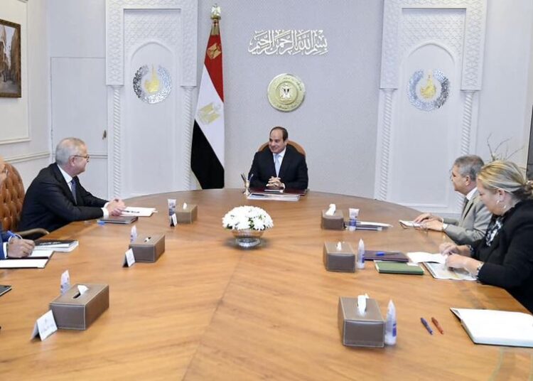Sisi calls for setting up integrated national network for green energy, clean ship fuel production, supply 1 - Egyptian Gazette