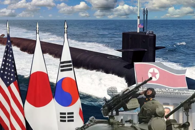 South Korea, the United States, and Japan on Friday held anti-submarine drills in international waters off the Sea of Japan for the first time in five years.