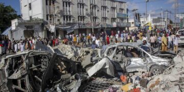 Somalia’s president says at least 100 killed in car bombings
