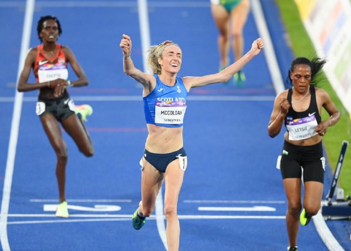 Eilish McColgan’s 10k record invalid 11 - Egyptian Gazette Eilish McColgan (C) during at the Great Scottish Run earlier this month.