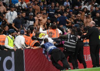 Marseille fined for crowd trouble at Tottenham