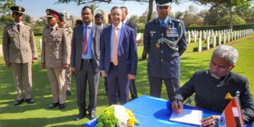 Indian FM Jaishankar pays tribute to soldiers martyred at World War I 1 - Egyptian Gazette Indian FM Jaishankar pays tribute to soldiers martyred at World War I