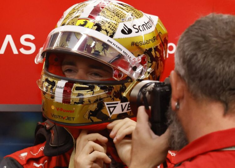 Leclerc quickest in damp Singapore practice, Verstappen second 1 - Egyptian Gazette