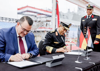 Army receives 1st MEKO-A200 frigate ‘Al-Aziz’