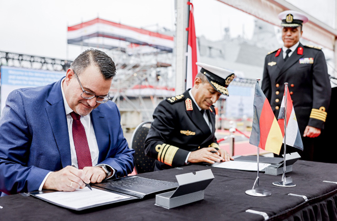 Army receives 1st MEKO-A200 frigate ‘Al-Aziz’ 2 - Egyptian Gazette Army receives 1st MEKO-A200 frigate ‘Al-Aziz’ 1 - Egyptian Gazette