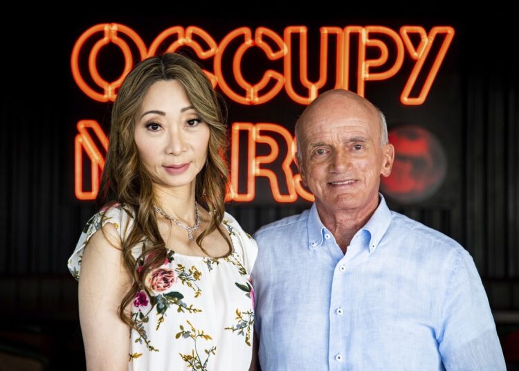 World's 1st space tourist signs up for flight around moon 1 - Egyptian Gazette This photo provided by SpaceX photo shows Dennis Tito and his wife, Akiko, at the company's Starship rocket base near Boca Chica, Texas, on Oct. 10, 2022.