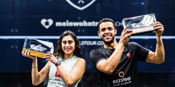 Egyptian duo grabs Grasshopper squash Cup titles 1 - Egyptian Gazette Egyptian duo grabs Grasshopper squash Cup titles