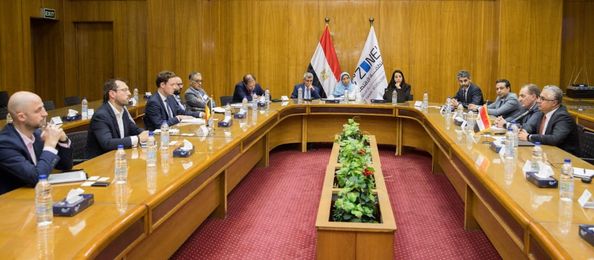 SCZone, Belgian companies probe co-operation on green energy 1 - Egyptian Gazette SCZone Chairman Walid Gamal El-Din during his talks with a delegation of major Belgian companies on Wednesday.