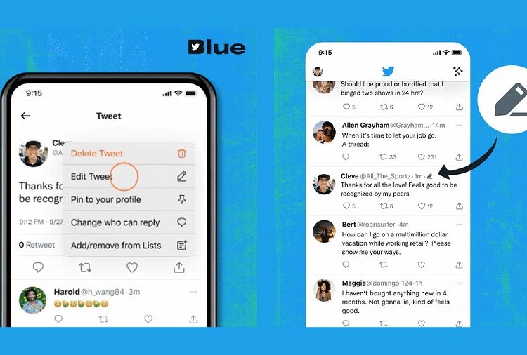 Twitter said a feature to edit tweets is being rolled out to those subscribing to its Blue service in Australia, Canada and New Zealand.