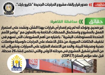 Govt denies canceling Cairo bike project