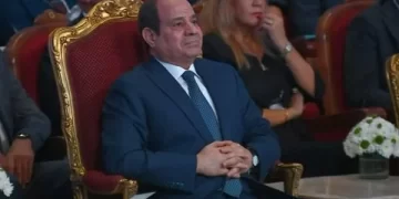 Sisi attends launching of Tiba 1 satellite services via video conf. 1 - Egyptian Gazette Sisi attends launching of Tiba 1 satellite services via video conf.