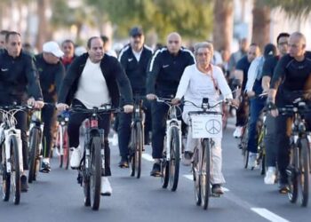 Sisi meets bicycle-riding Swedish climate activist in Sharm el-Sheikh