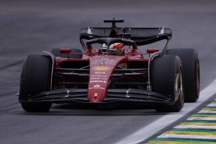 Leclerc qualifies 10th after Ferrari tyre blunder 1 - Egyptian Gazette Ferrari's Charles Leclerc during the qualifying session in Sao Paulo, Brazil November 11, 2022.
